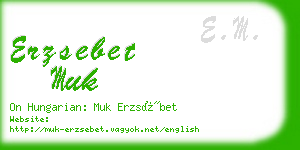 erzsebet muk business card